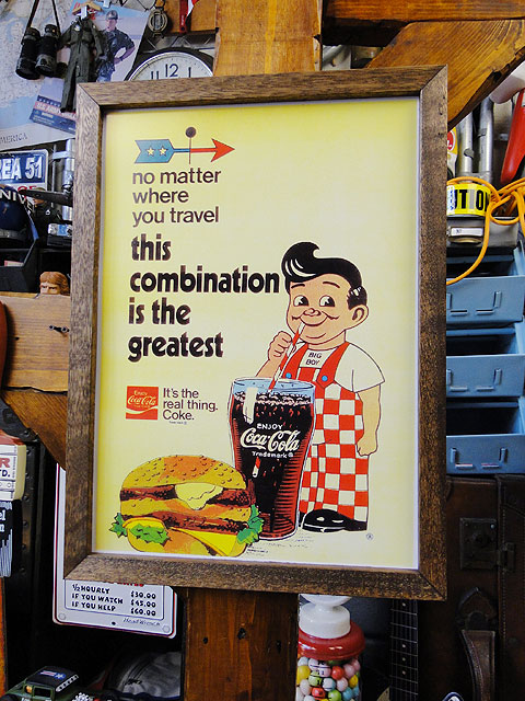 楽天市場】ポスターフレーム （ビッグボーイ/コカ・コーラ） ポスター