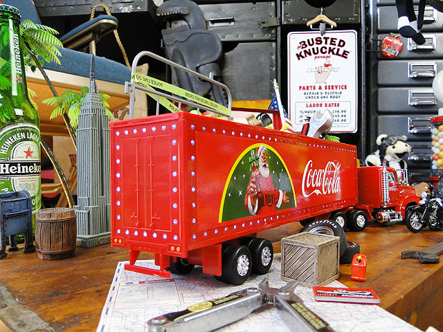 楽天市場】コカ・コーラ ホリデーキャラバン トレーラー ダイキャスト