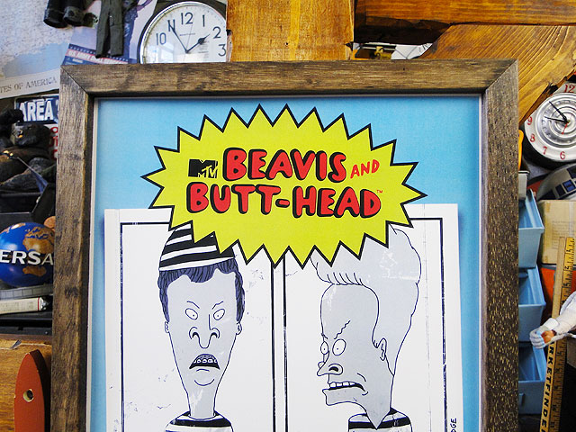 楽天市場】ポスターフレーム （ビーバス＆バットヘッド/ウォンテッド