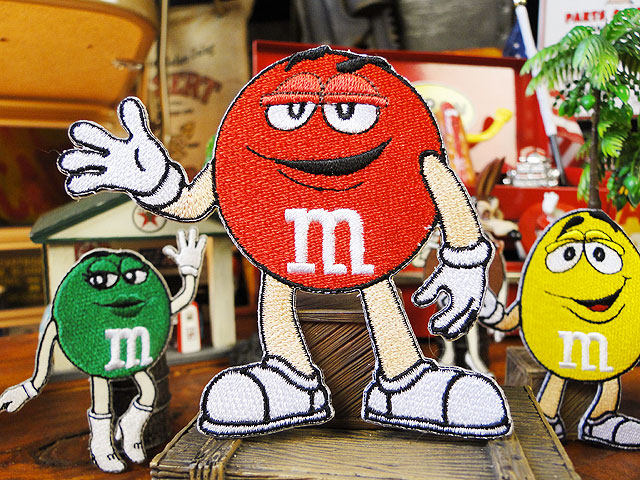 楽天市場】m&m's キャラクターワッペン Lサイズ （レッド） アメリカン
