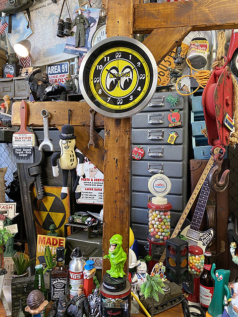 楽天市場】ムーンアイズ アルミウォールクロック MOONEYES アメリカン