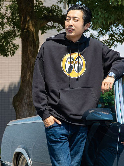 楽天市場】ムーンアイズ パーカー アイボールチェッカーライン プル