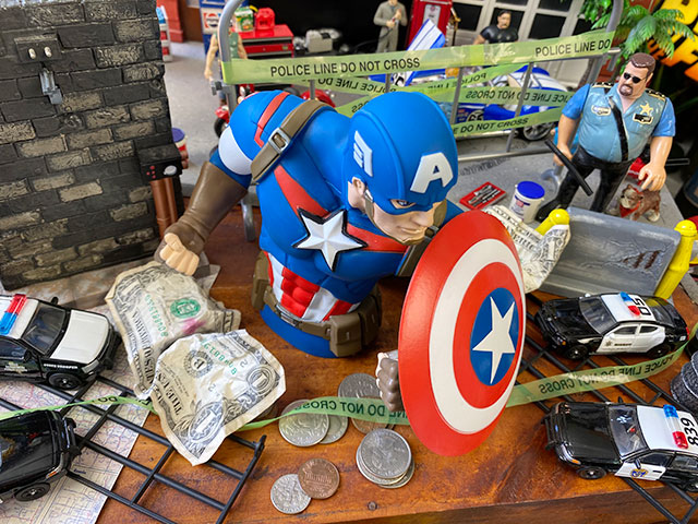 楽天市場】キャプテンアメリカ バストバンク アメリカン雑貨 アメリカ