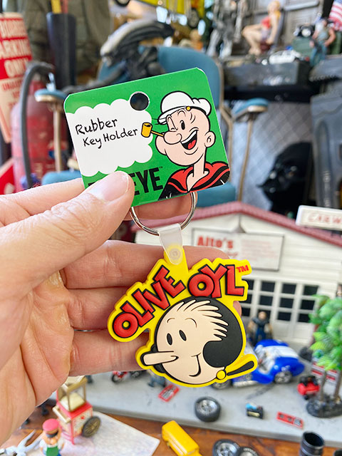 楽天市場】ポパイ オフィシャルラバーキーホルダー （オリーブ・オイル