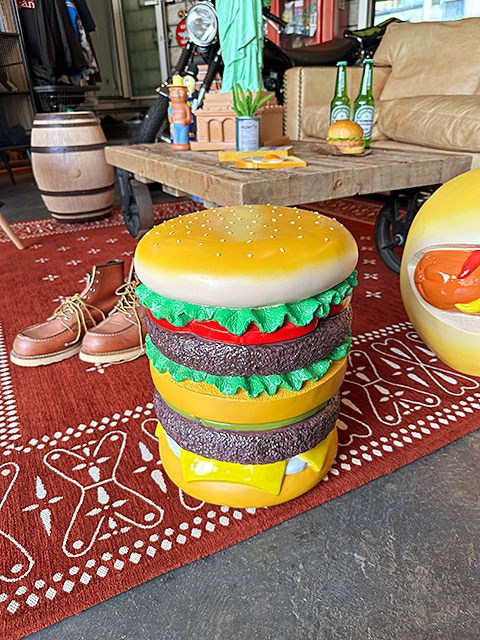 楽天市場】ハンバーガー スツール イースね アメリカン雑貨 アメリカ