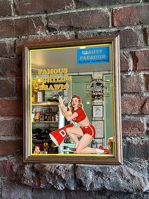 楽天市場】オールドアメリカン パブミラー ピンナップガール