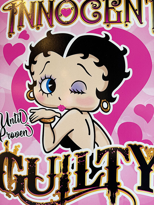 楽天市場】ベティ・ブープ ブリキ看板 （BOOP GUILTY） アメリカン雑貨