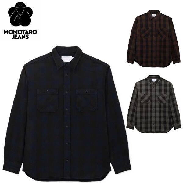 楽天市場】セール桃太郎ジーンズ コットンツイルブロックチェック長袖