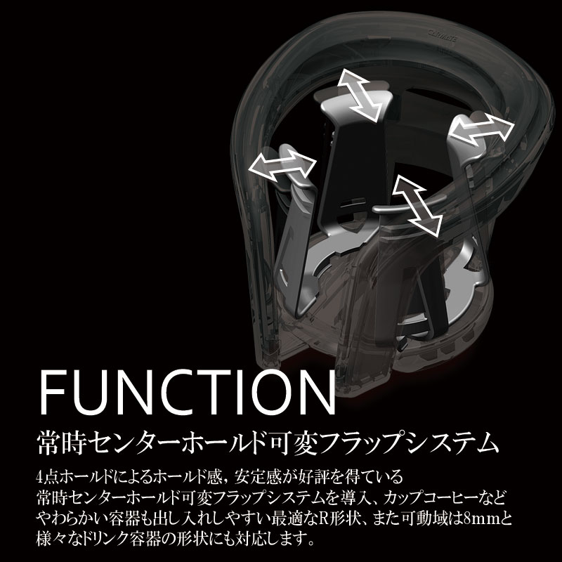 楽天市場】ドリンクホルダー 車 カップホルダー クワトロ X カーボン調