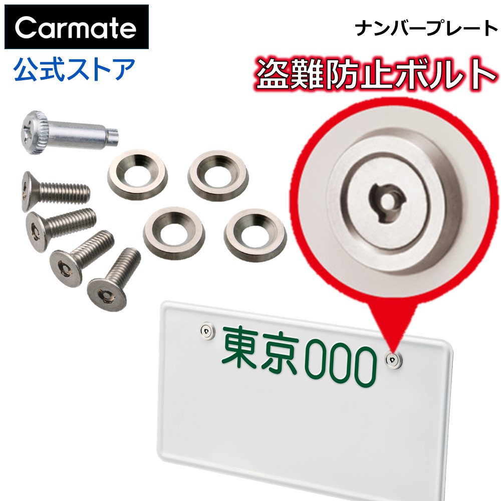 楽天市場】ナンバープレート ボルト 特殊形状ボルト 錆に強い