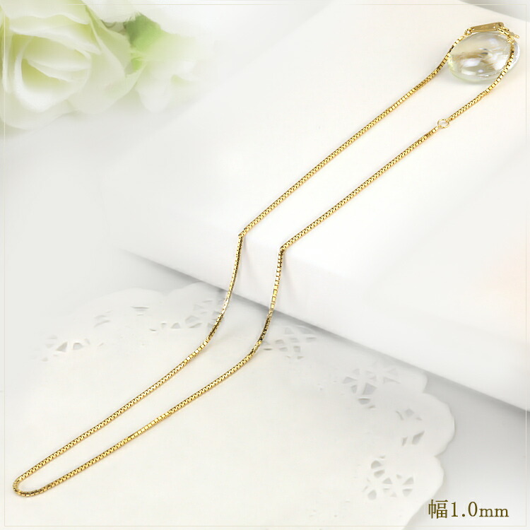 楽天市場】K18 ベネチアンチェーン ネックレス(18k、18金製)(45cm 幅