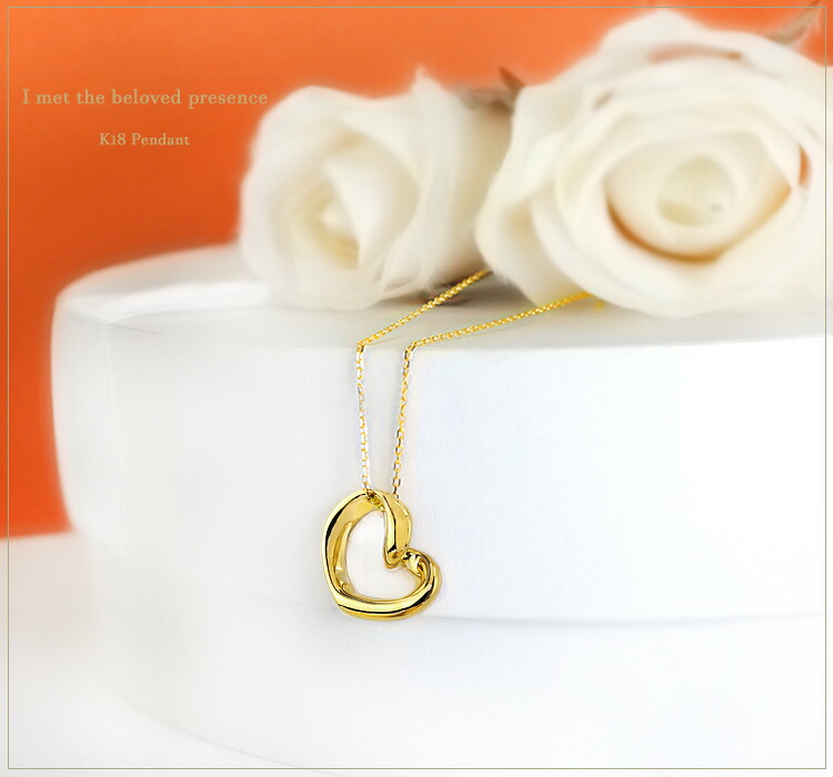 楽天市場】K18ハートペンダントトップ(14mm)(18k、18金製ペンダント