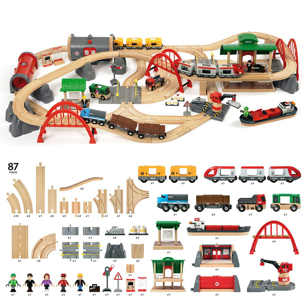 楽天市場】【期間限定】BRIO WORLD レール&ロードデラックスセット