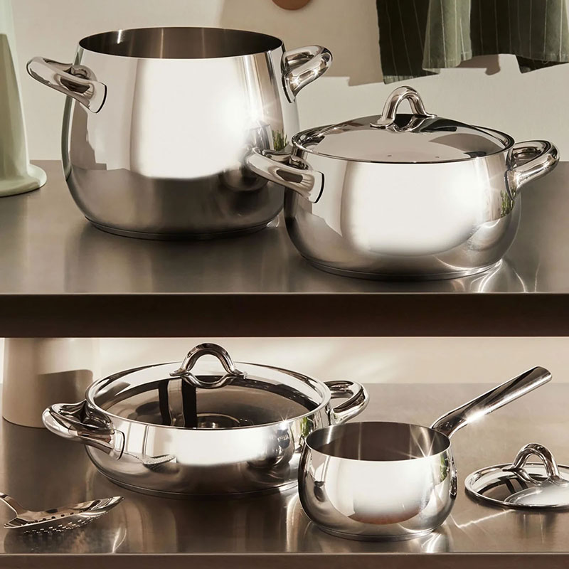 楽天市場】アレッシィ ストックポット 24cm ミラー仕上げ フタ別売り