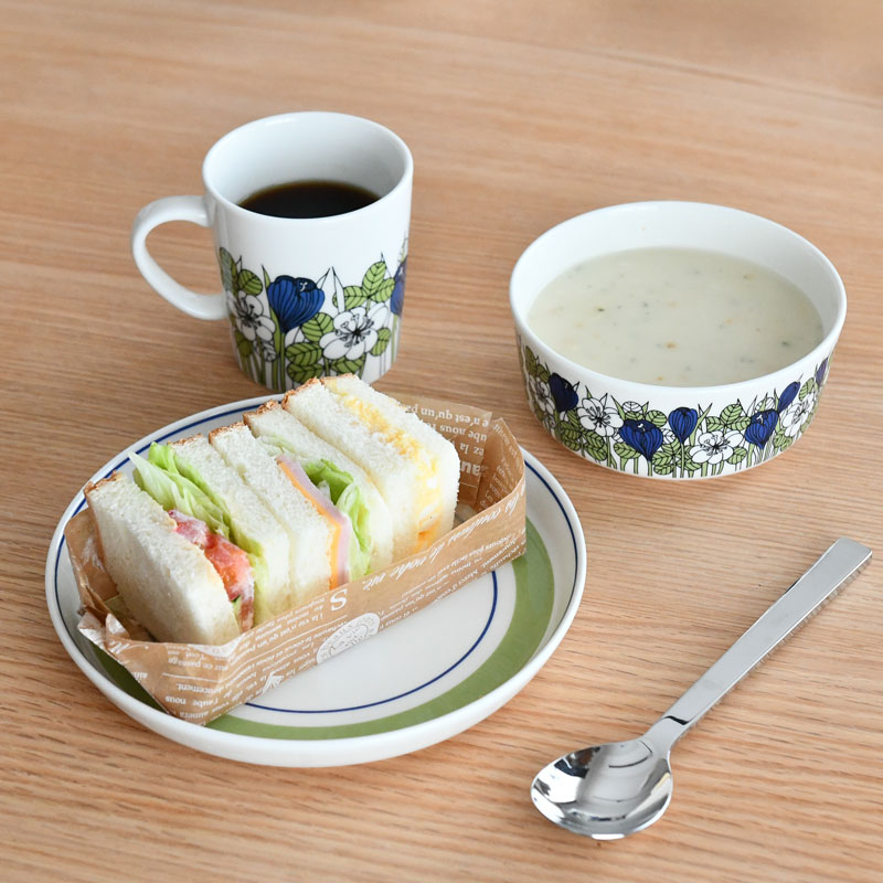 楽天市場】アラビア プレート 19cm クロッカス ARABIA Krokus グリーン