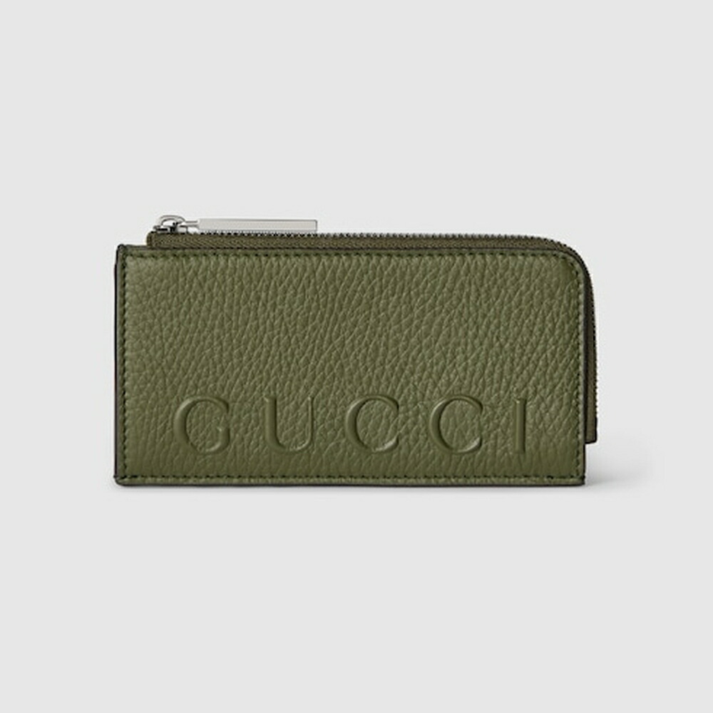 楽天市場】グッチ GUCCI メンズ ロゴ ジップカードケース【ダーク