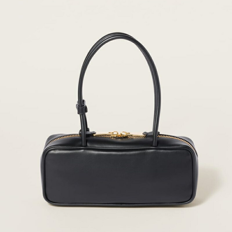 楽天市場】ミュウミュウ MIU MIU ボー レザー バッグ【ブラック