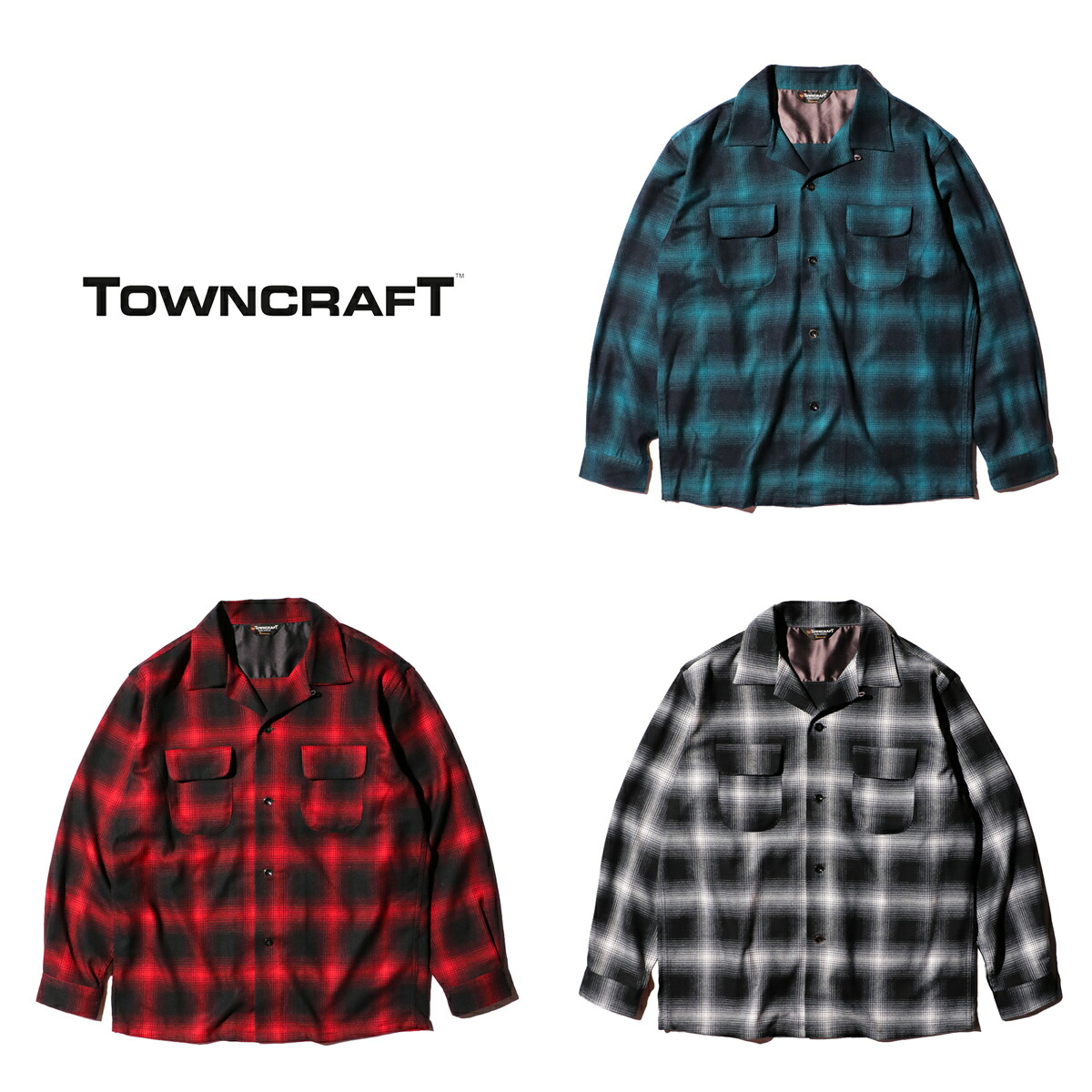楽天市場】【TOWNCRAFT / タウンクラフト】50S W-FLAP LOOP COLLAR