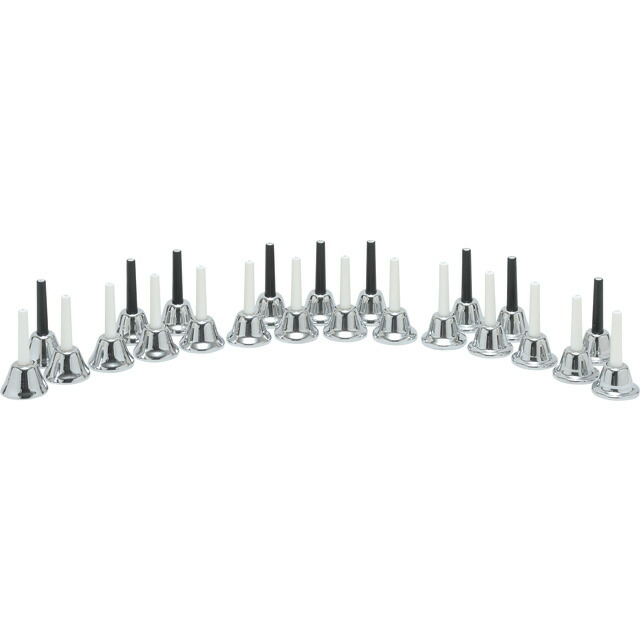 楽天市場】ウチダ ミュージックベル ハンドベル シルバー 23音 MBS-23