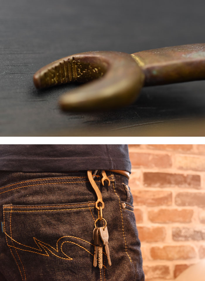 楽天市場】【NEW DESIGN!!】≪真鍮製 ブラス スパナ キーフック