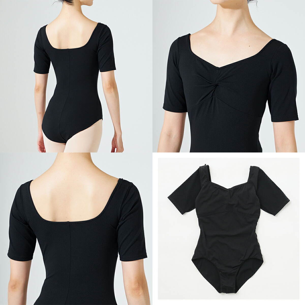 楽天市場】【チャコット 公式(chacott)】ハーフスリーブレオタード