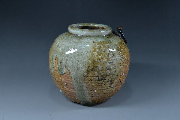 信楽焼 神山直彦作 掛花 K−8 神山清子 信楽掛花入れ | GARAGE MADE