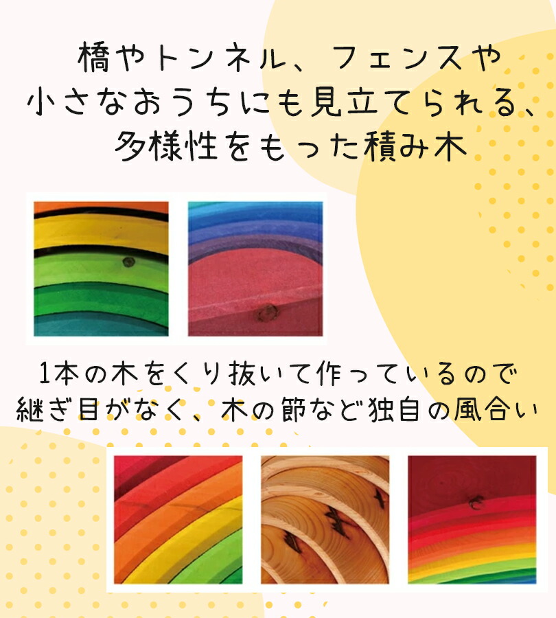 楽天市場】グリムス社 レインボー セミサークル SH10675 知育玩具 半