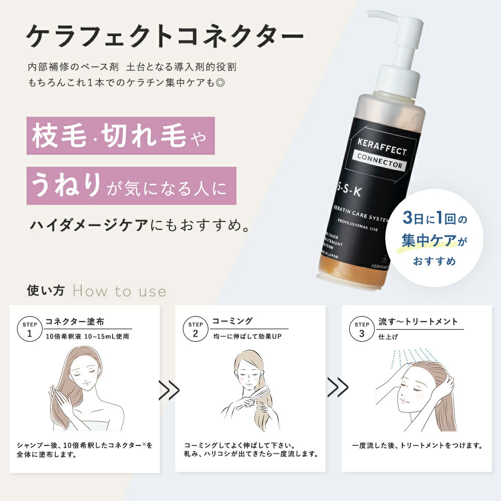 楽天市場】【正規販売店 送料無料】ケラフェクト コネクター