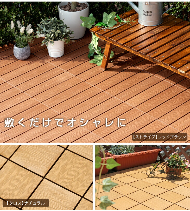 楽天市場】超高耐久800kg 人工木 ウッドパネル 天然木粉 27枚 54枚 81