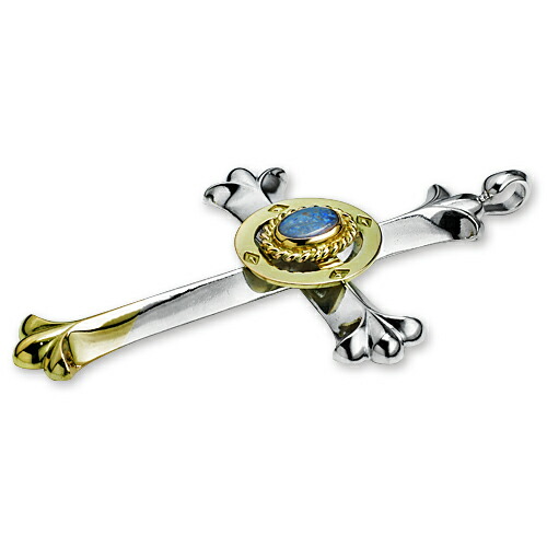 楽天市場】【鷲見太郎 Pendant ペンダント】クロスK18YGトップ