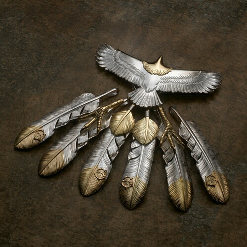 楽天市場】【鷲見太郎 Pendant ペンダント】オールドLフェザー/K18