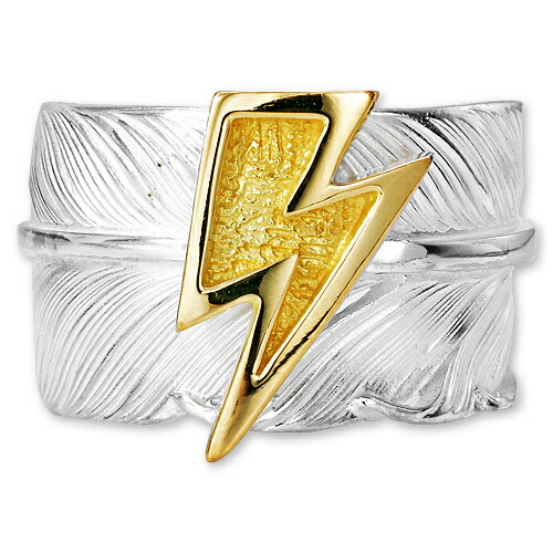 楽天市場】【鷲見太郎 Ring リング】Lフライトフェザーリング01 w/K18