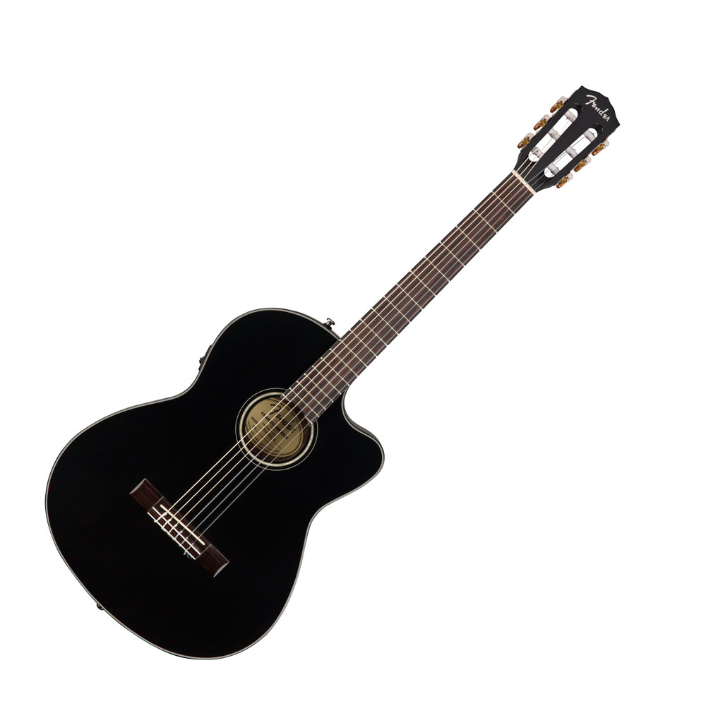 楽天市場】フェンダー Fender CN-140SCE Nylon Thinline BLK WN