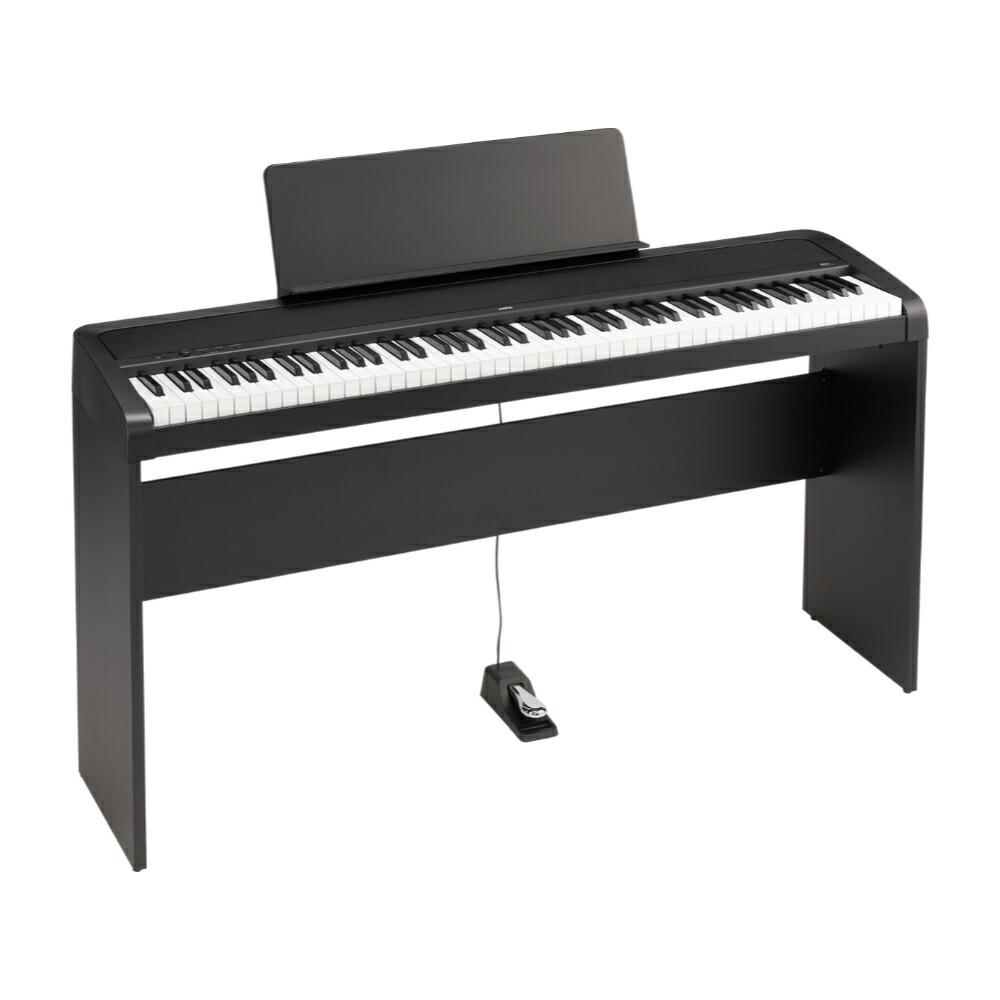 楽天市場】korg 電子ピアノ b1 bk 88鍵 ブラックの通販