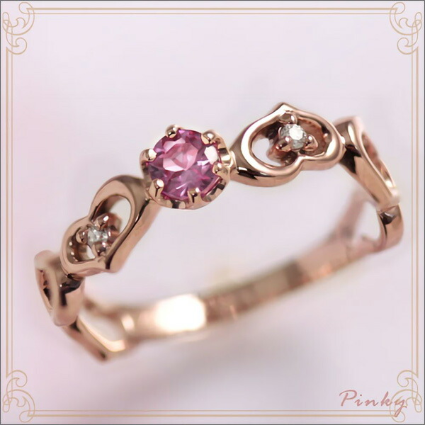 楽天市場】ピンキーリング ピンクゴールド 10k K10/K18PG 18金 10月