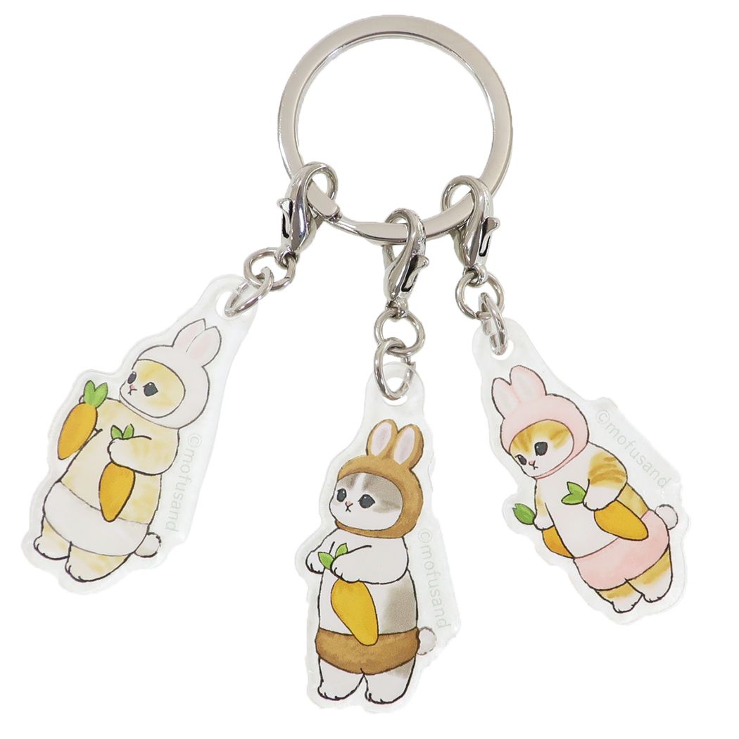 楽天市場】【ポイント10倍 & クーポン！】モフサンド キーリング 3レン