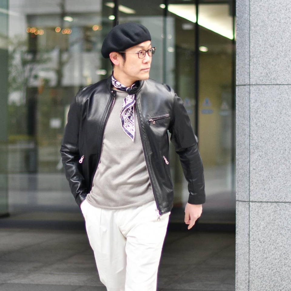 楽天市場】CINQUANTA【チンクアンタ】シングルライダースジャケット