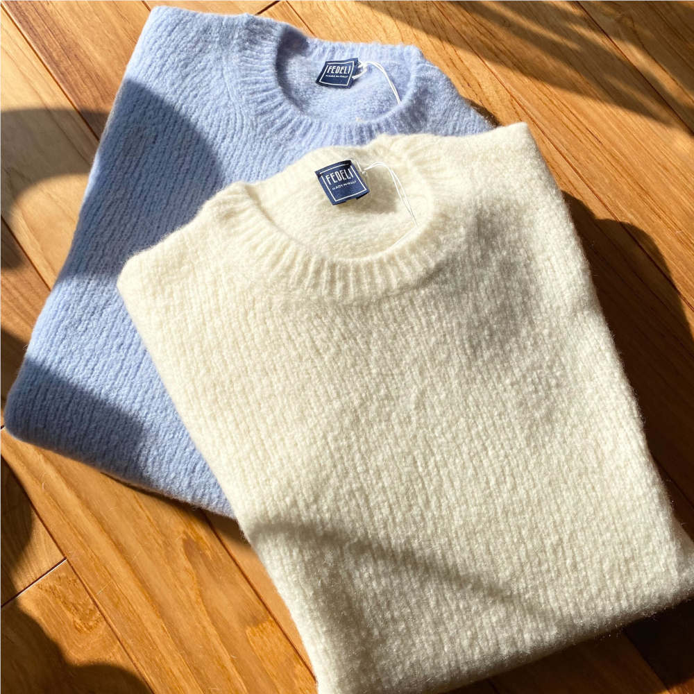 楽天市場】FEDELI / フェデリ エコカシミヤ ウールナイロン ブークレ