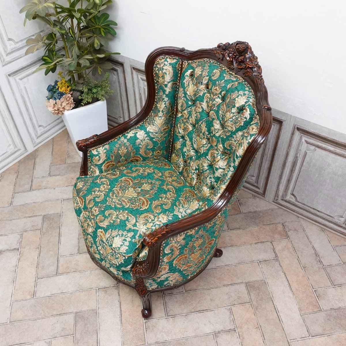 楽天市場】輸入家具 アンティーク ソファ フレンチ ロココ コンパクト