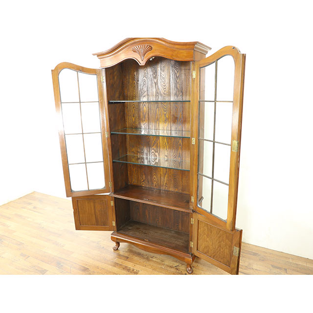 楽天市場】アンティーク キャビネット アンティーク家具 飾り棚 ショー