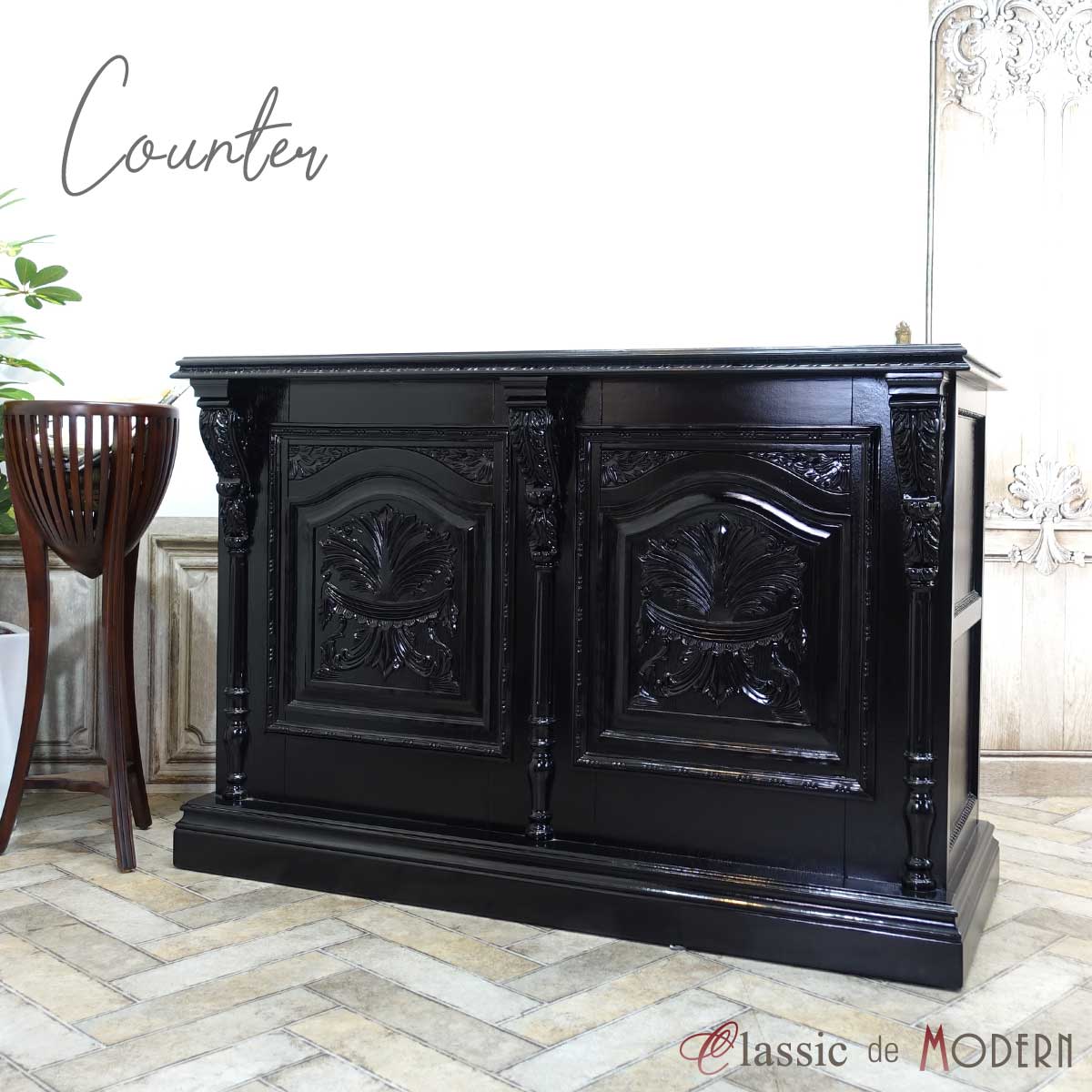 楽天市場】輸入家具 カウンターテーブル レジカウンター ヴィンテージ