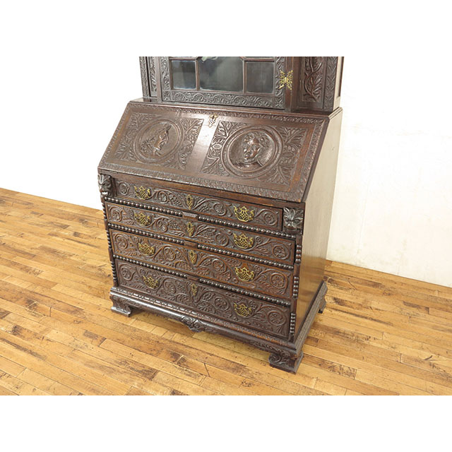 楽天市場】輸入家具 アンティーク ブックビューロー アンティーク