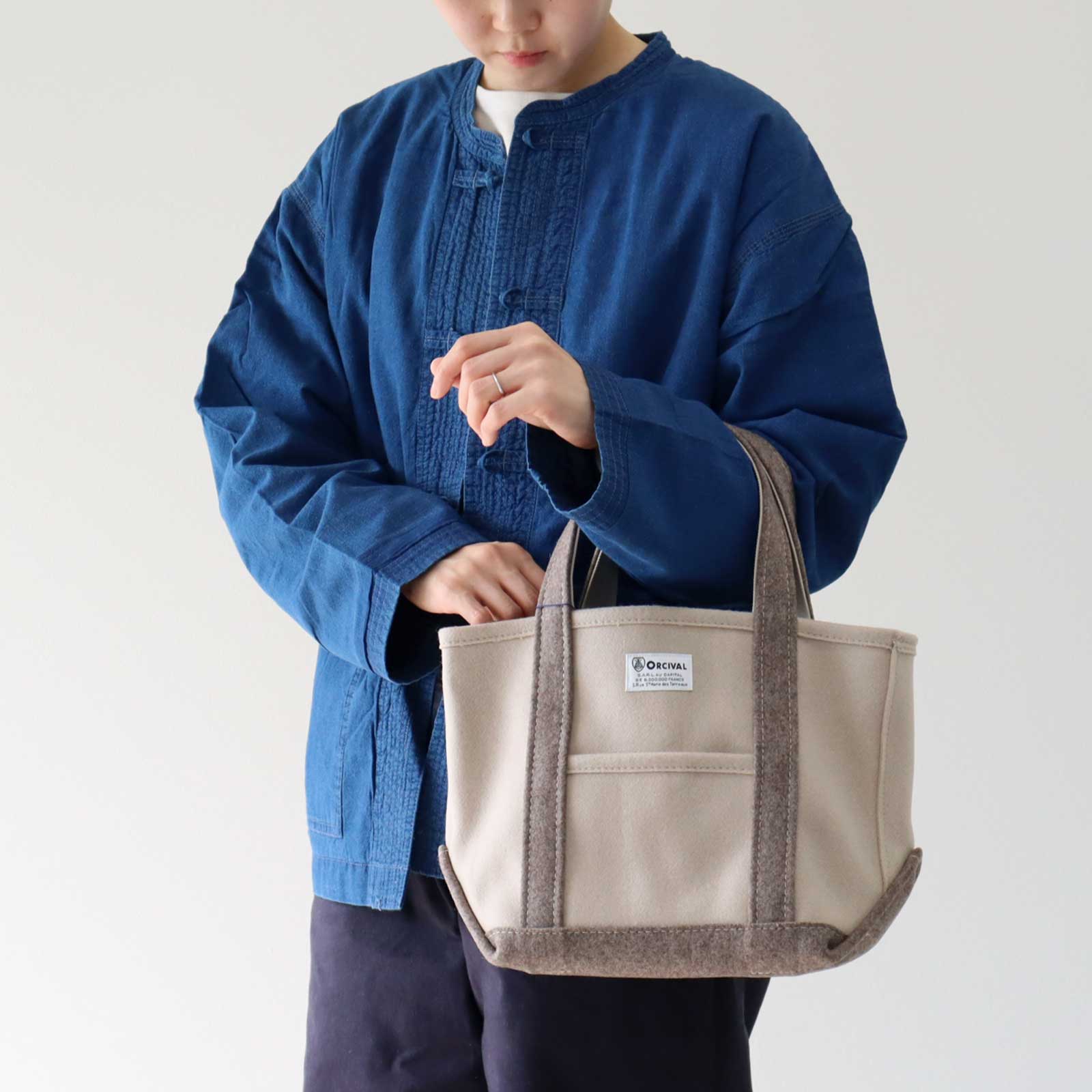 楽天市場】オーシバル ヘビー ウール メルトン スモール トート バッグ