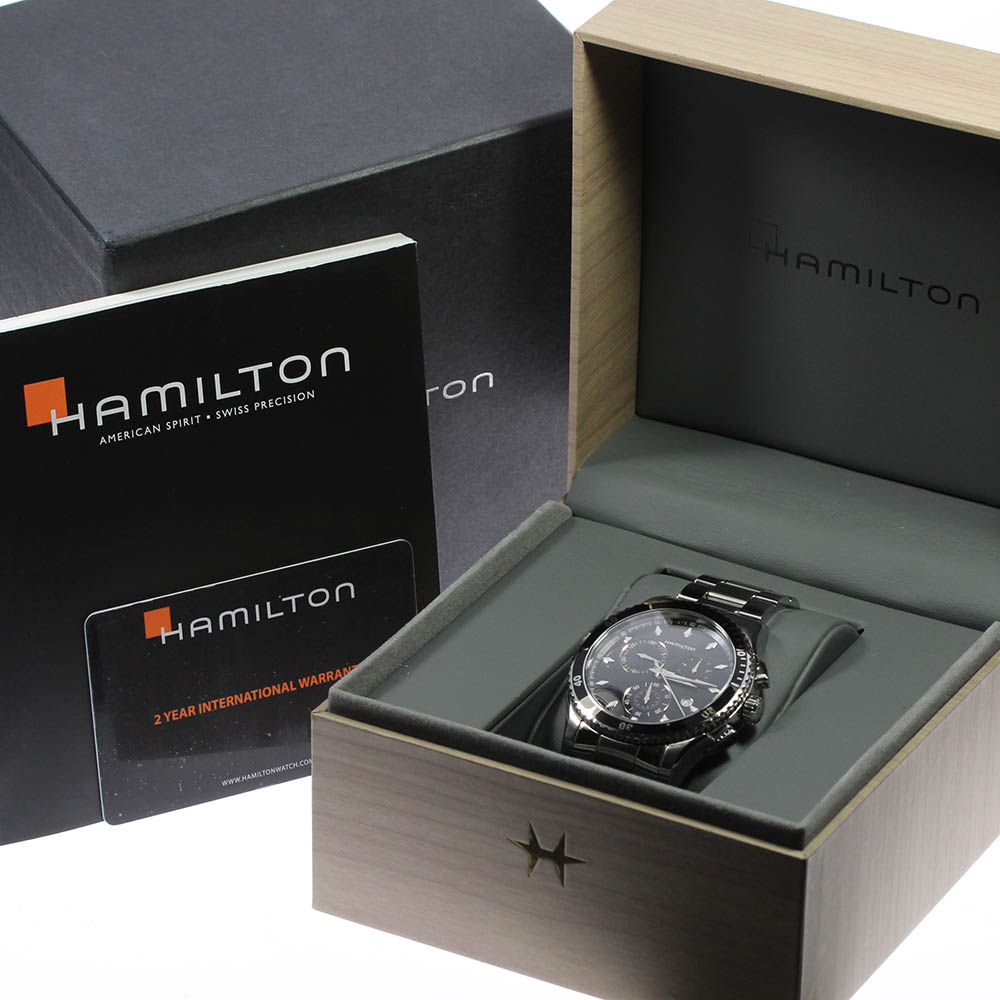 楽天市場】☆箱付き【HAMILTON】ハミルトン ジャズマスター クロノ