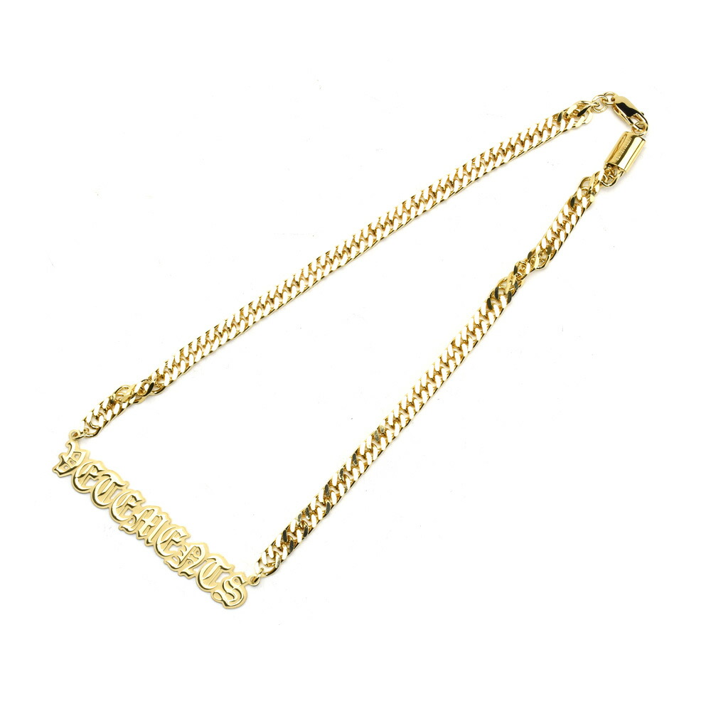 楽天市場】ヴェトモン ネックレス メンズ ゴシック ロゴ ゴールド 真鍮