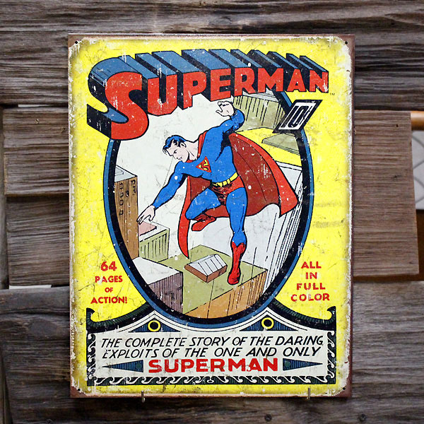 楽天市場】メタルサイン 「スーパーマン #1 Cover」 #1968 Superman