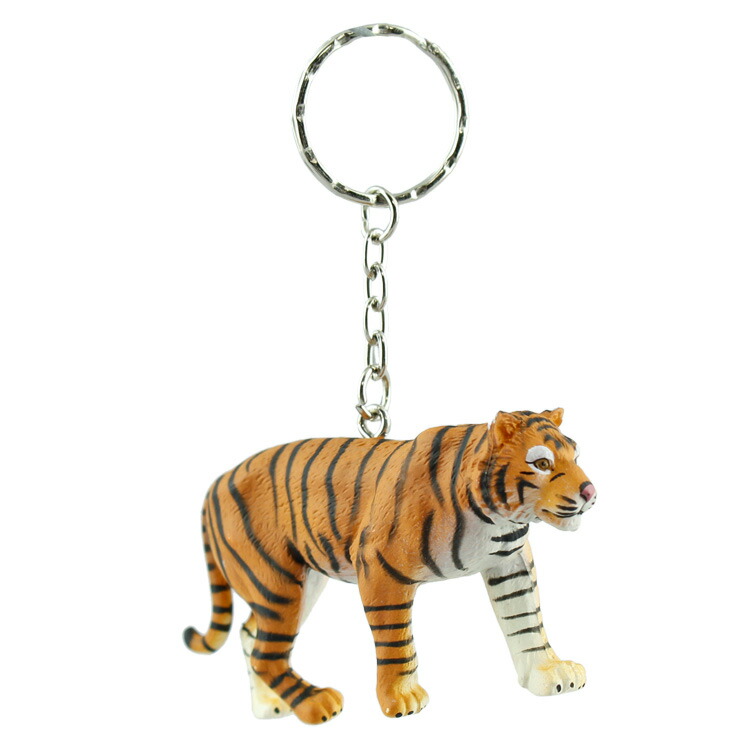 楽天市場】アニマルキーリング スマトラトラ W8×D1.8×H4cm PVC 動物