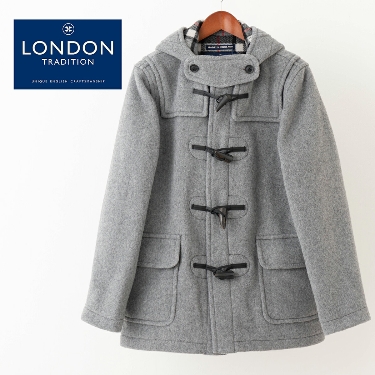 楽天市場】LONDON TRADITION メンズ スリムショートダッフルコート
