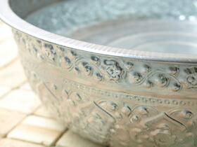 ココバリ真鍮製フットバスボウル2点セット フットバスボウル(アルミ