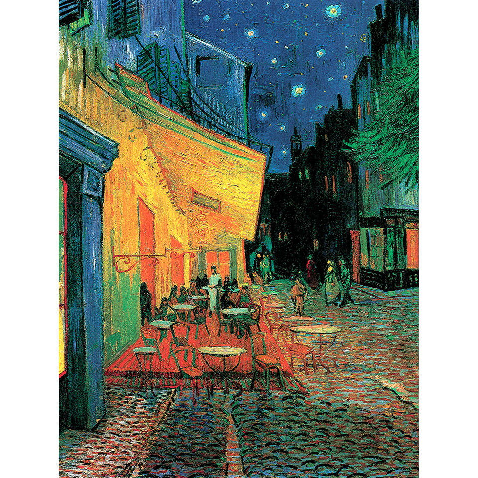 楽天市場】絵画 F6号 ゴッホ 「夜のカフェテラス」 複製画 額入り 世界